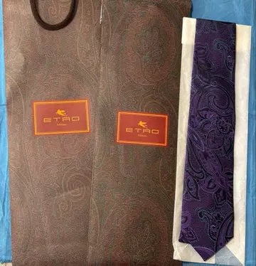 ETRO 페이즐리 무늬 실크 넥타이