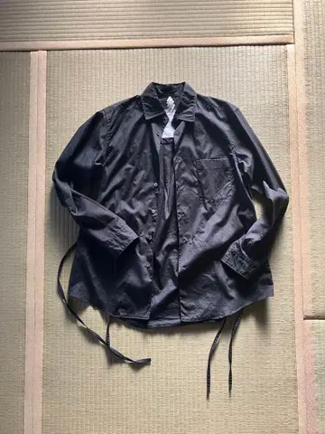 SOSHIOTSUKI 기모노 브레스티드 셔츠