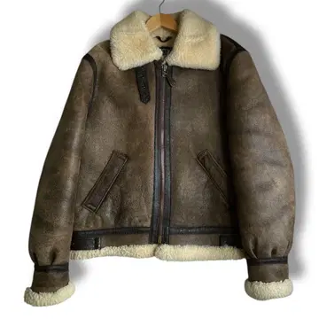 schott B-3 무스탕 보아 가죽 자켓 플라이트 자켓