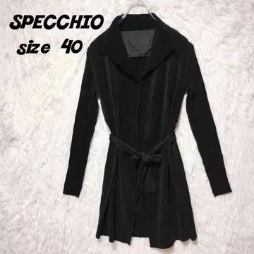 SPECCHIO 스페치오 노카라 자켓 코트 블랙 40 L 사이즈