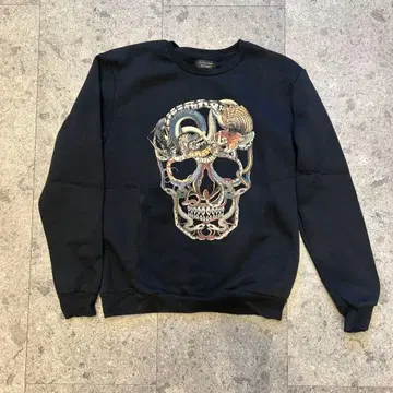 [ 컨디션 최상 ] ZARA MAN 스컬 프린트 블랙 트레이닝복