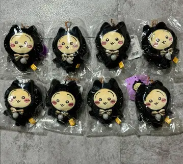 4 토끼 검은 고양이 마스코트 x 8개 세트 치이카와 (먼작귀) 할로윈