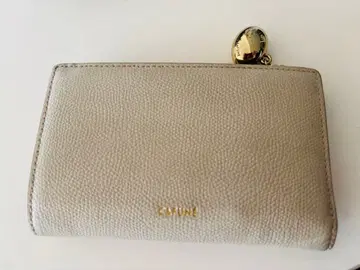 CFUNE 베이지 이단 접이식 지갑