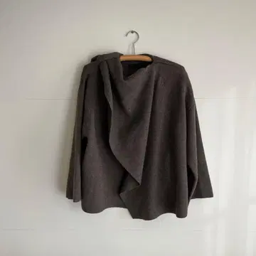 ZARA 다크 그레이 판초 케이프 코트