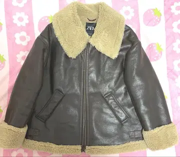 ZARA 더블 페이스 무스탕 자켓 L 사이즈 아우터