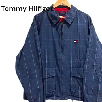 해외 구제 의류 Tommy Hilfiger 체크 무늬 자켓 L 사이즈