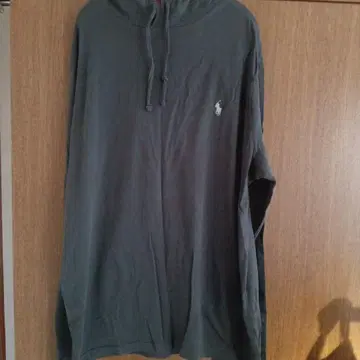 폴로 랄프 로렌 후드 부착 얇은 소재 후드티 다크 그레이