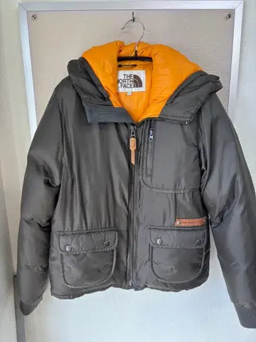 THE NORTH FACE 다운 자켓 그레이/오렌지
