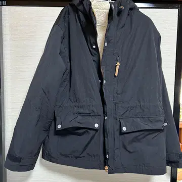 3way 보아 라이너 부착 블루종 마운틴 파카 블랙