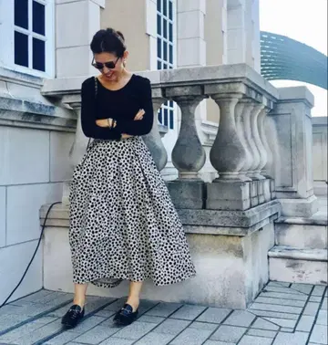 VERMEIL par iena 레오파드 스커트 36