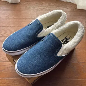 VANS 보아 포함 데님 슬립온