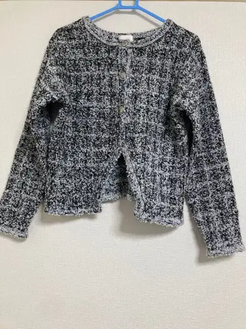 jnhearts JNH 라메 트위드 자켓 블랙