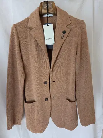 LARDINI [ 라르디니 ] 니트 자켓 울 밀라노 리브 카멜