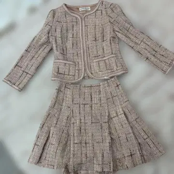 PEYTON PLACE 핑크 계열 트위드 셋업