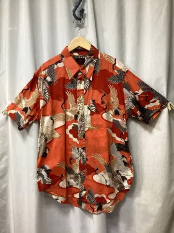 최종 가격 인하 옷 코로모 일본풍 패턴 하와이안 셔츠 13