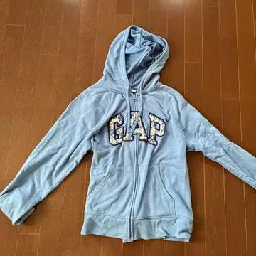 GAP 풀 집업 후드티 M 라이트 블루