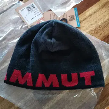 Mammut 로고 비니 블랙 정품 새상품 남녀 공용