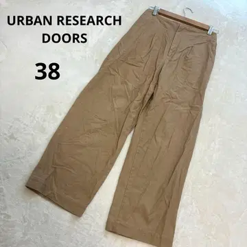 URBAN RESEARCH DOORS 와이드 팬츠 치노 팬츠 베이지 M