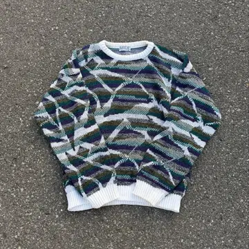 AREA 멀티 컬러 니트 스웨터 구제 의류 M