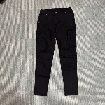 블랙 카고 팬츠 4 포켓