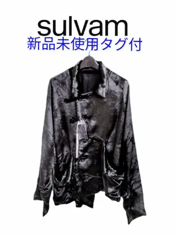 미사용 새상품 택 포함 sulvam 벨로아 래글런 자켓