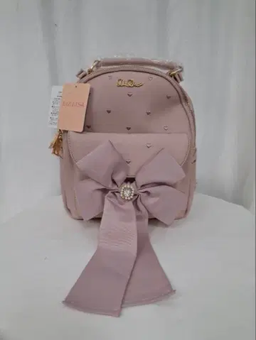 미사용품 LIZLISA 롱 리본 포함 백팩 핑크