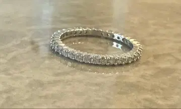 [ 하자 있음 ] 스와로브스키 매트릭스 비토레 반지 화이트 11호