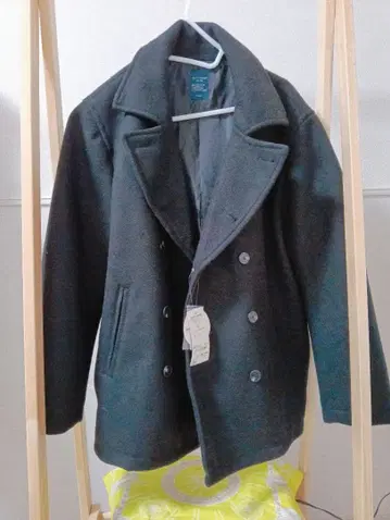 Right-on 블랙 피 코트 L 사이즈