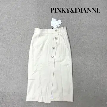 새상품 PINKY&DIANNE 타이트 스커트 화이트 랩 스타일 M 사이즈