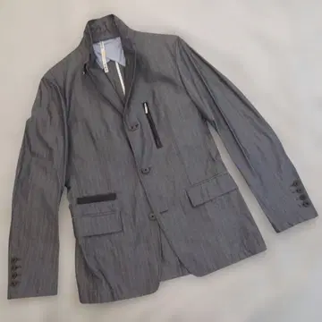 조셉옴므 JOSEPH 스트라이프 테일러드 자켓 그레이