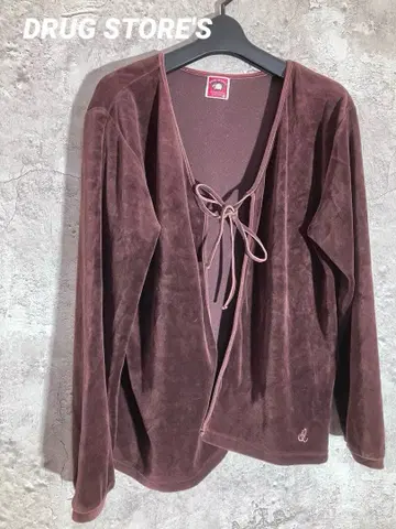 DRUG STORE'S 플리스풍 가디건 볼레로 니트 가디건