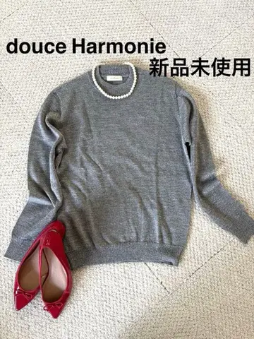 미사용 새상품 두스할모니 ZANPA 라메 니트