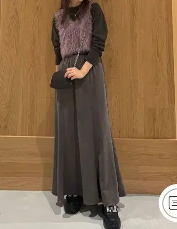 YAMADAYA Vin 피치 스킨 내로우 스커트 M