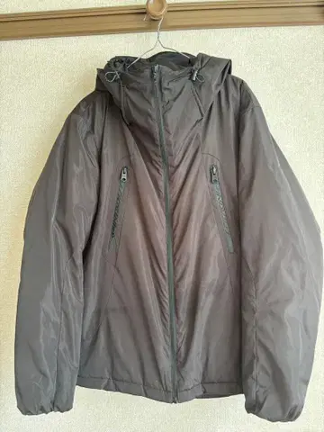 Find-Out 다크 그레이 후드 부착 다운 자켓 M