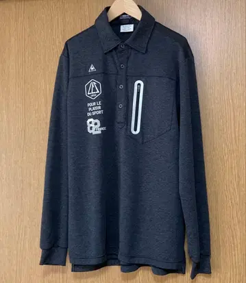 새상품급 르꼬끄 남성용 긴팔 가을/겨울 셔츠 웨어 다크 그레이 L 사이즈