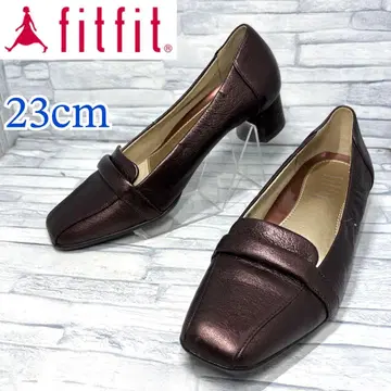 새상품급 fitfit 스퀘어토 힐 스니커즈 로우 다크 브라운 23cm