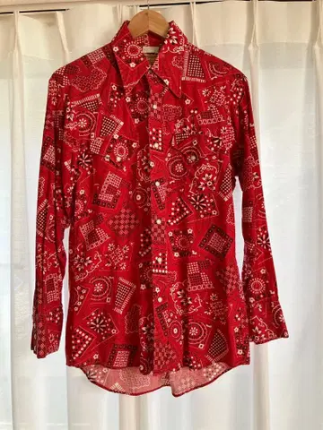 70's 웨스턴 셔츠 M