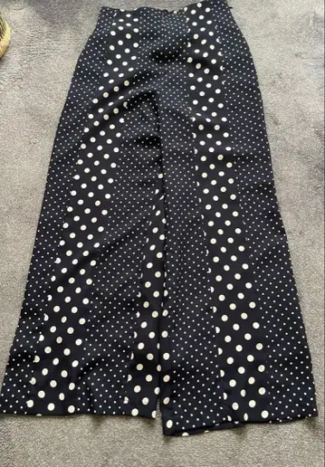 MUVE 물방울 패턴 와이드 팬츠