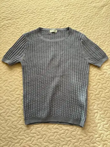 드리스반노튼 XS 퍼플 반팔 니트