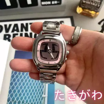 y2k 켈시움 워치 손목시계 남녀 공용 선물 핑크 작동 확인 완료