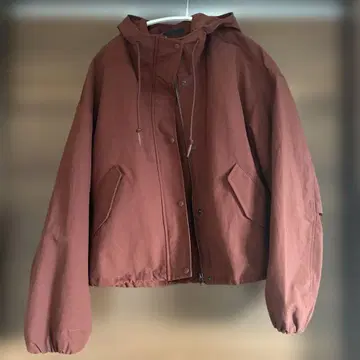 유니클로 코튼 블렌드 숏 후드티