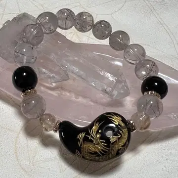 [ 1점물 ] 용 조각 구옥 팔찌