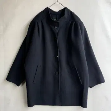 Enjeau 아언조 여성용 램스울 코트 11 블랙