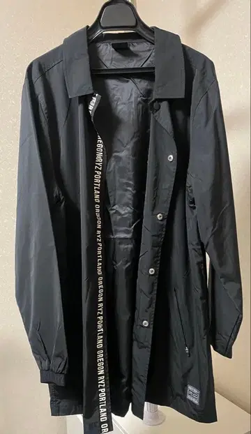 RYZ 블랙 나일론 자켓