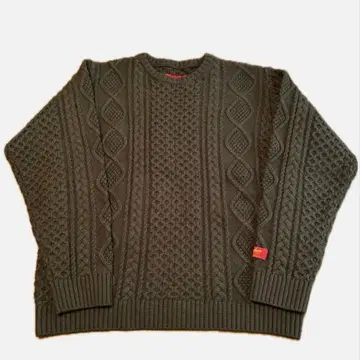 소프트 머신 케이블 니트 올리브