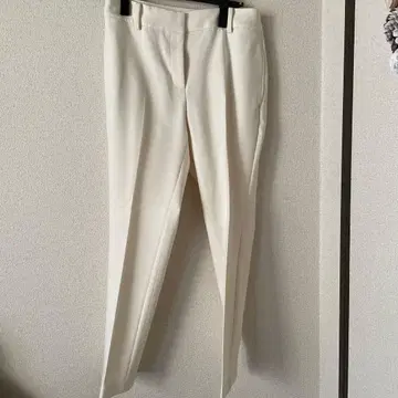 PLST 화이트 슬림핏 팬츠 L 사이즈