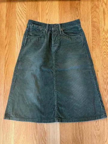 D.M.G 코듀로이 스커트 올리브 M