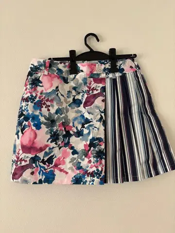 Callaway 꽃무늬 스트라이프 골프 스커트