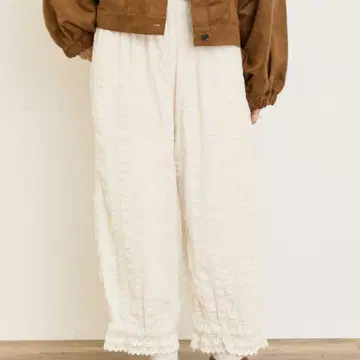 사만사 모스모스 밑단 스캘럽 호박 팬츠