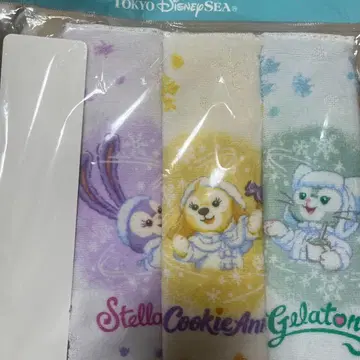 더피 프렌즈 화이트 윈터타임 원더스 미니 타월 3개 세트